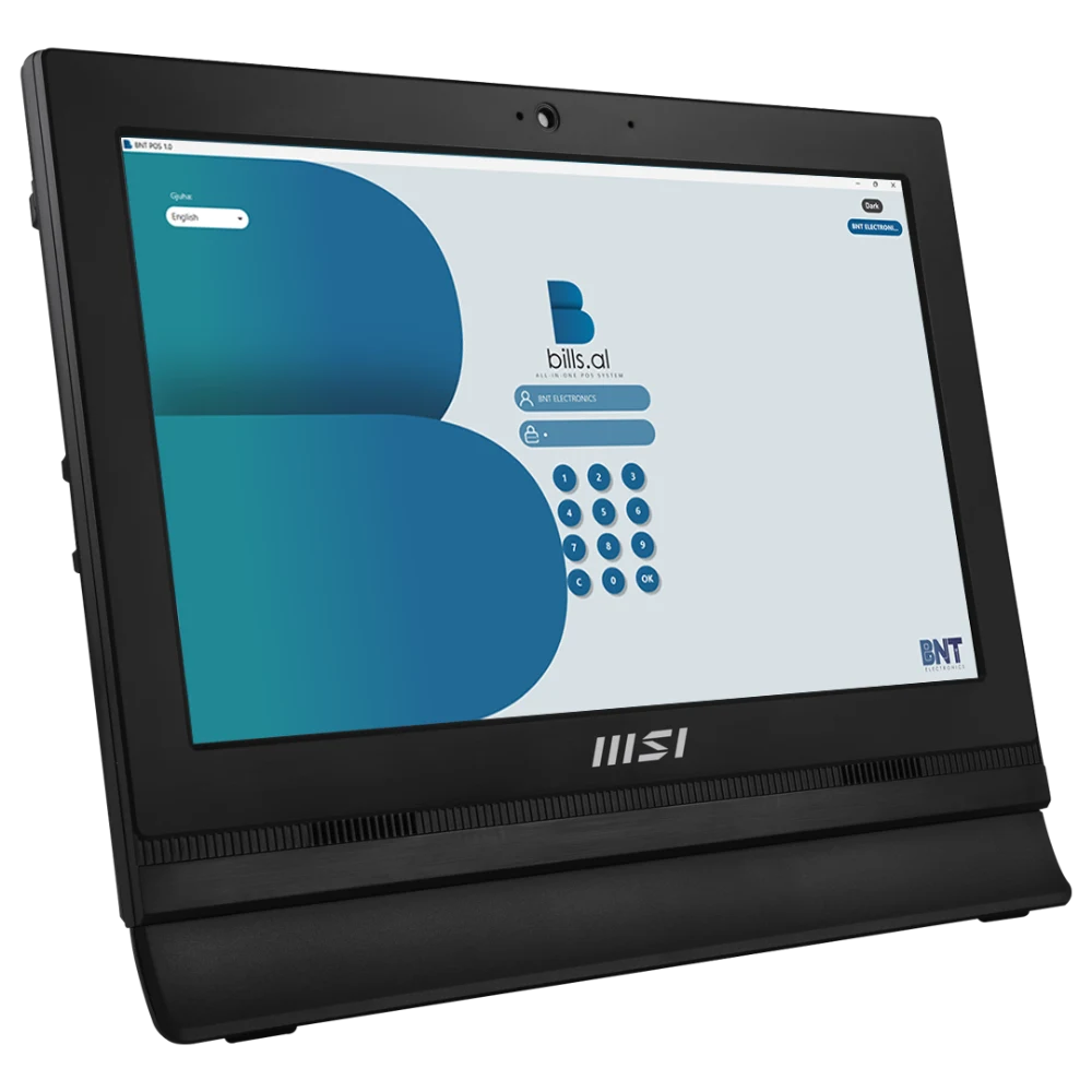 A Bills.al touchscreen point of sale terminal